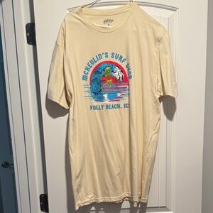 McKevlin’s Surf Shop Folly Beach Graphic Tee - Cream